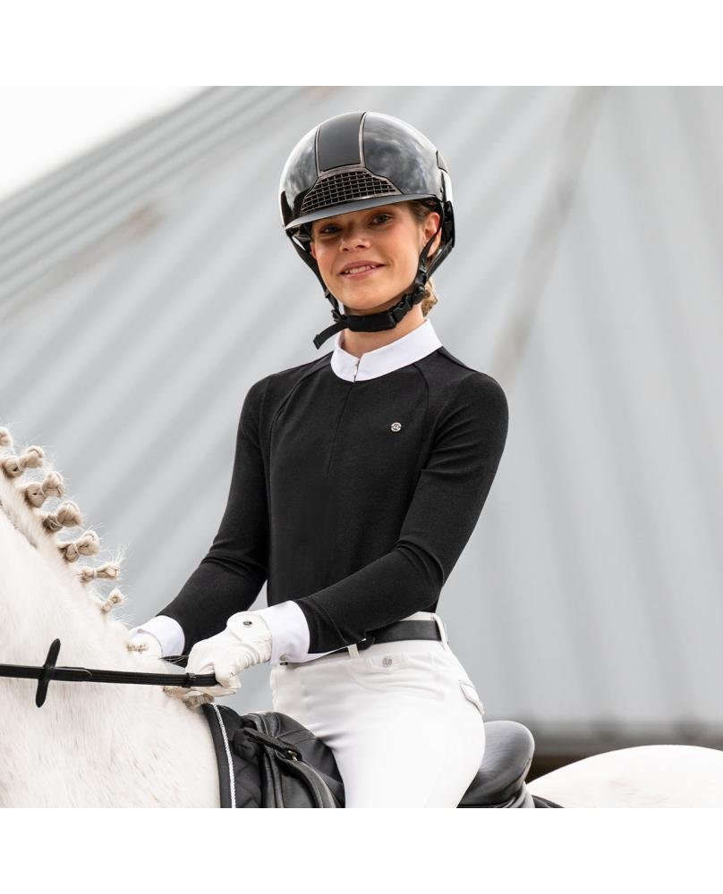 POLO DE CONCOURS MANCHES LONGUES "JULIET" ENFANT - QHP