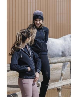 SWEAT A CAPUCHE ZIPPE "JULIETTE" - EQUITHEME