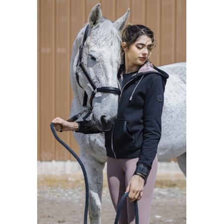 SWEAT A CAPUCHE ZIPPE "JULIETTE" - EQUITHEME