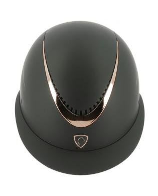 CASQUE "WINGS" ROSE GOLD/NOIR - EQUITHEME