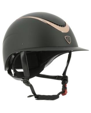 CASQUE "WINGS" ROSE GOLD/NOIR - EQUITHEME